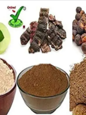 Amla Powder, Reetha Powder & Shikakai Powder – 200 gm x 3 (Herbal Combo Pack)